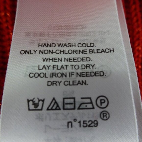 Ralph Lauren Metallic Sweater Top Women's Plus Size 2X Red Boat Neck - Picture 12 of 12